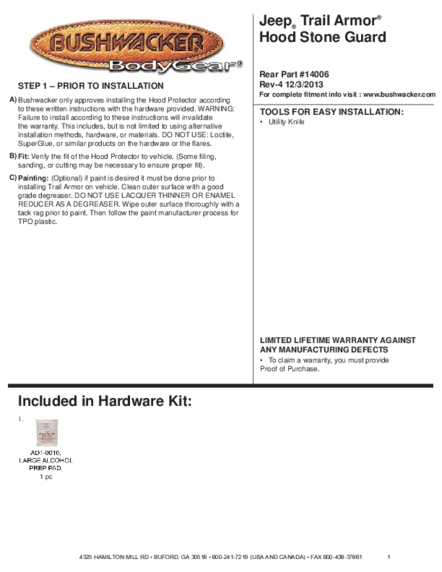 Installation Manual